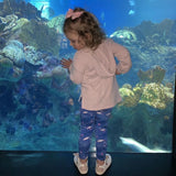 Girls narwhal leggings narwhals clothing whale ocean sea Smarty Girl clothes whales science octopus jellyfish STEM Arctic pima cotton Peru girly pants ocean sea marine biology smart geek nerd pink purple shirt tshirt dress kid kids child children nerdy geeky