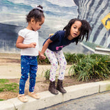 Girls astronaut clothes girl space clothing robot robots robotics coding engineer astronauts leggings toddler kids pants planet galaxy star rocket moon spaceship NASA astronomy Smarty Girl science STEM kid children child baby scientist girly pants dog cat smart geek nerd costume pink purple blue pima cotton Peru