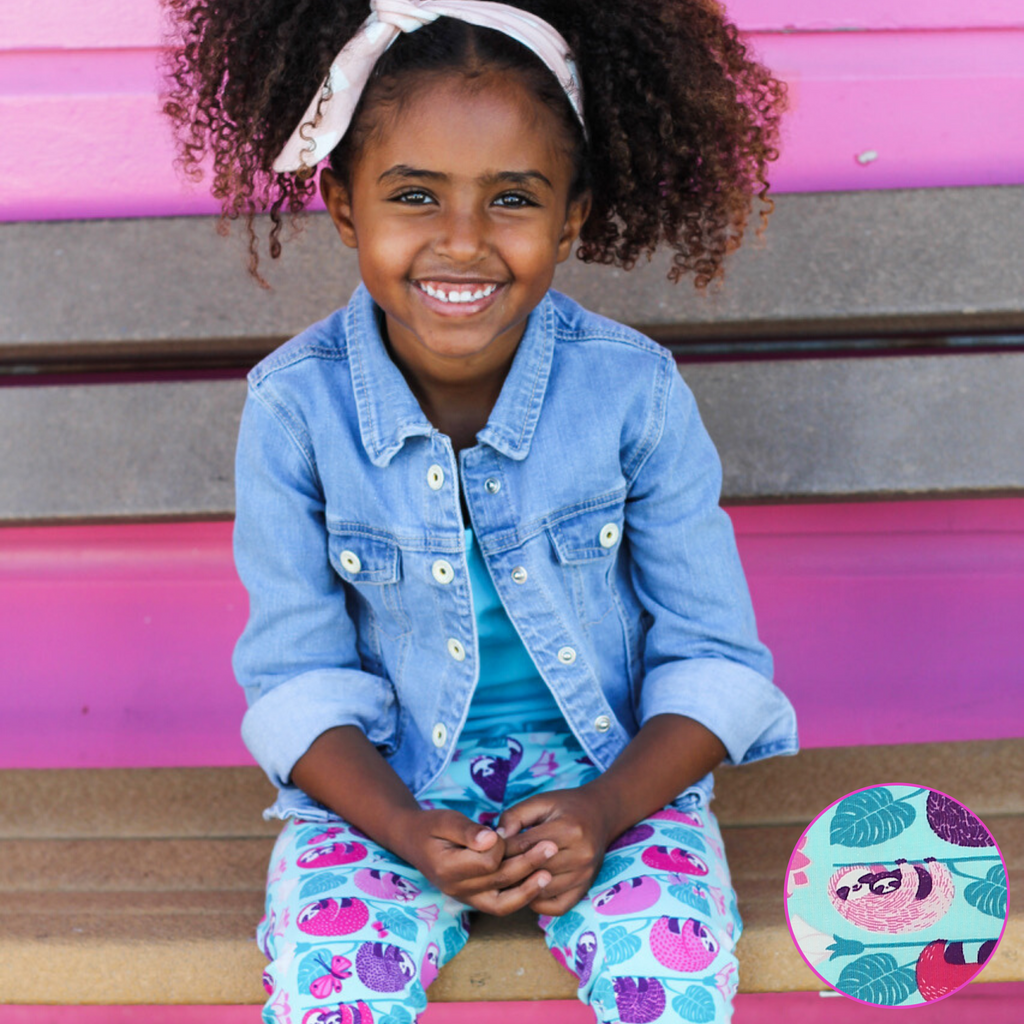 Smarty Girl Sloth Leggings 1 10Y Explore Science in Style Smarty Girl Co