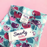 Sloth leggings sloths girls clothing girl clothes pants shirt tshirt dress pink purple girly science STEM biology biologist kid kids child children baby toddler smart geek nerd nerdy geeky tropical jungle rainforest green birthday party theme gift pima cotton Peru ethical fashion female empowerment style brand
