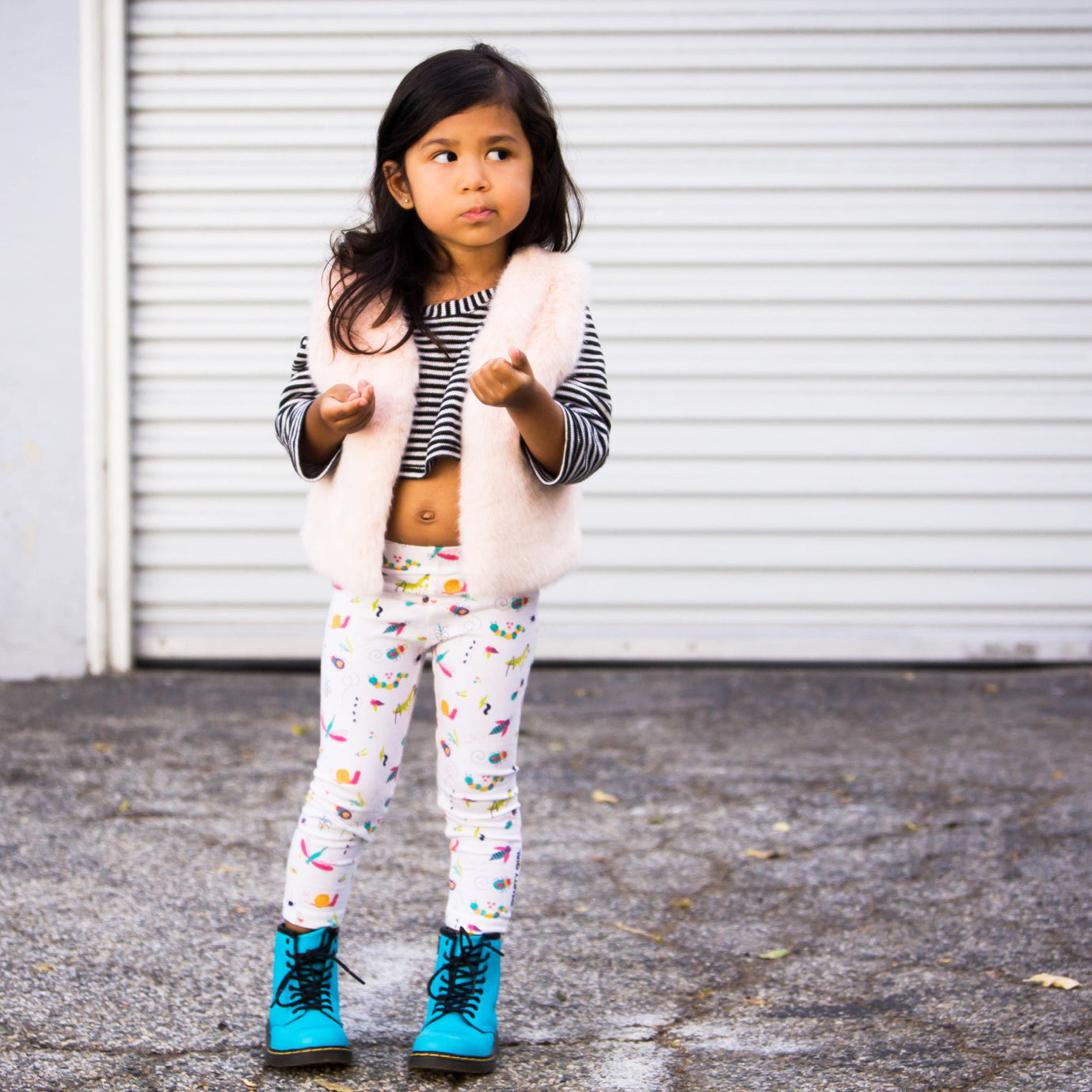 Insect clothes toddler girls clothing insects bugs Smarty Girl brand leggings science STEM entomology organic pink purple pants kids children female empowerment 