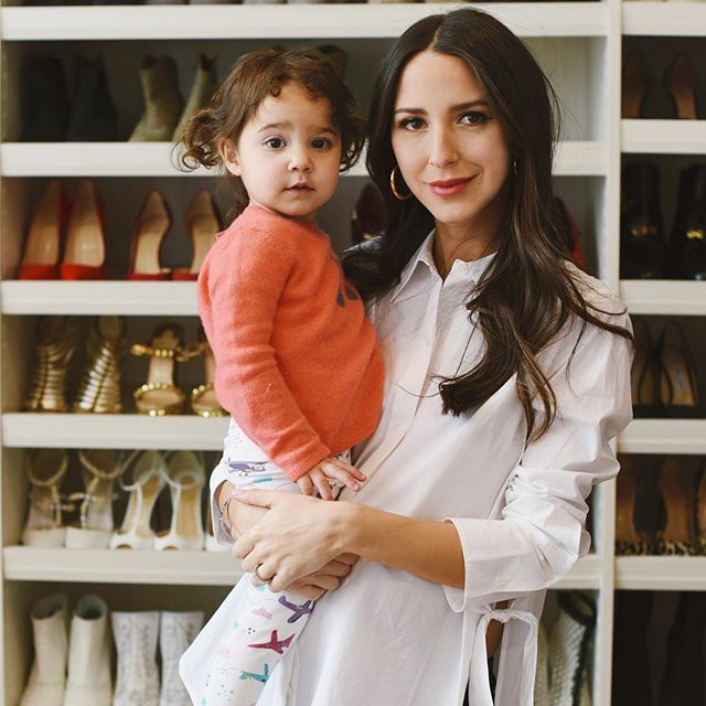 Arielle Charnas and Ruby Lou. Something Navy fashion influencer blogger daughter. Airplanes clothes for girls. Smarty Girl brand organic leggings. Pink purple girly airplane clothing pants. Science STEM smart geek nerd shirt dress