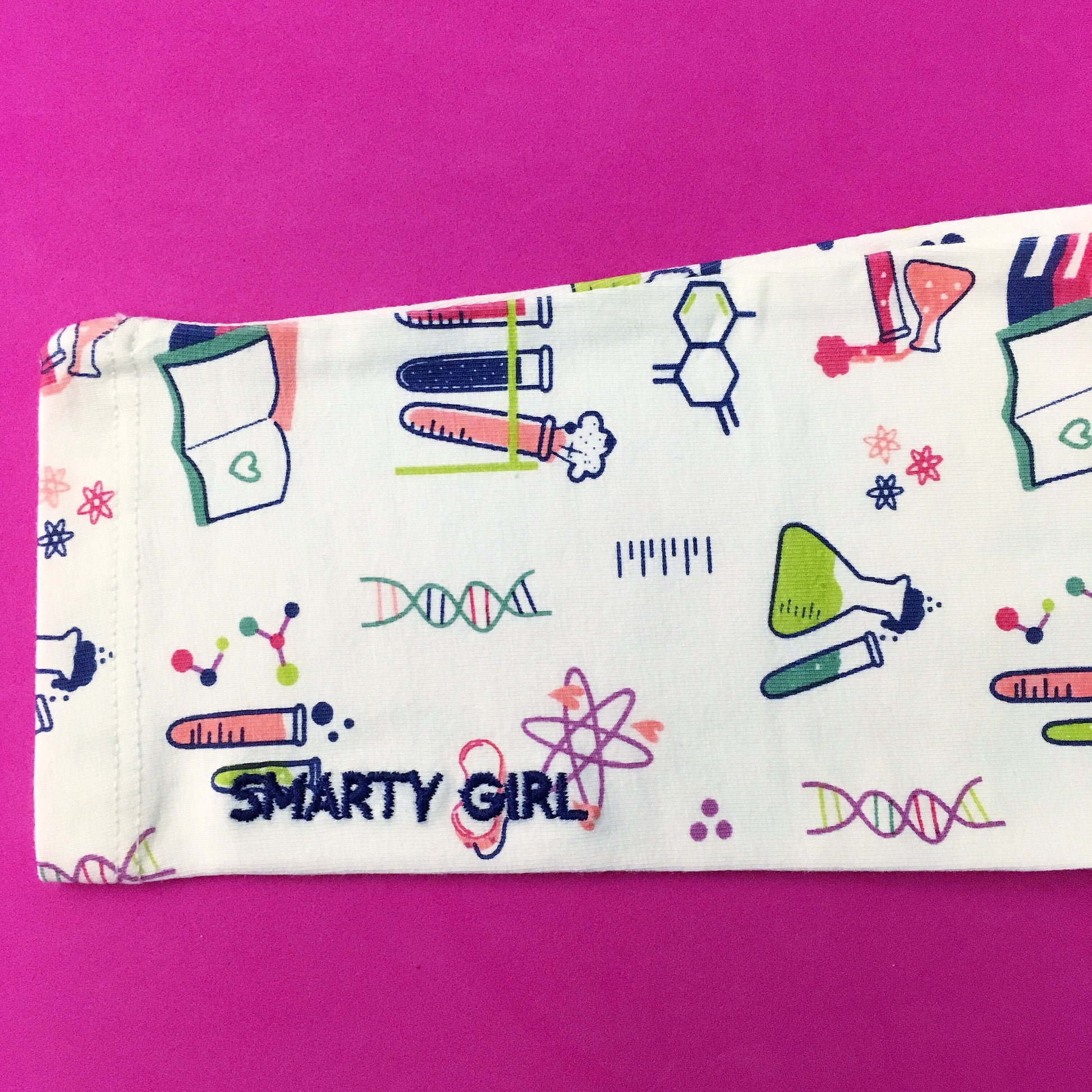 Chemistry science STEM leggings for toddler girls by Smarty Girl