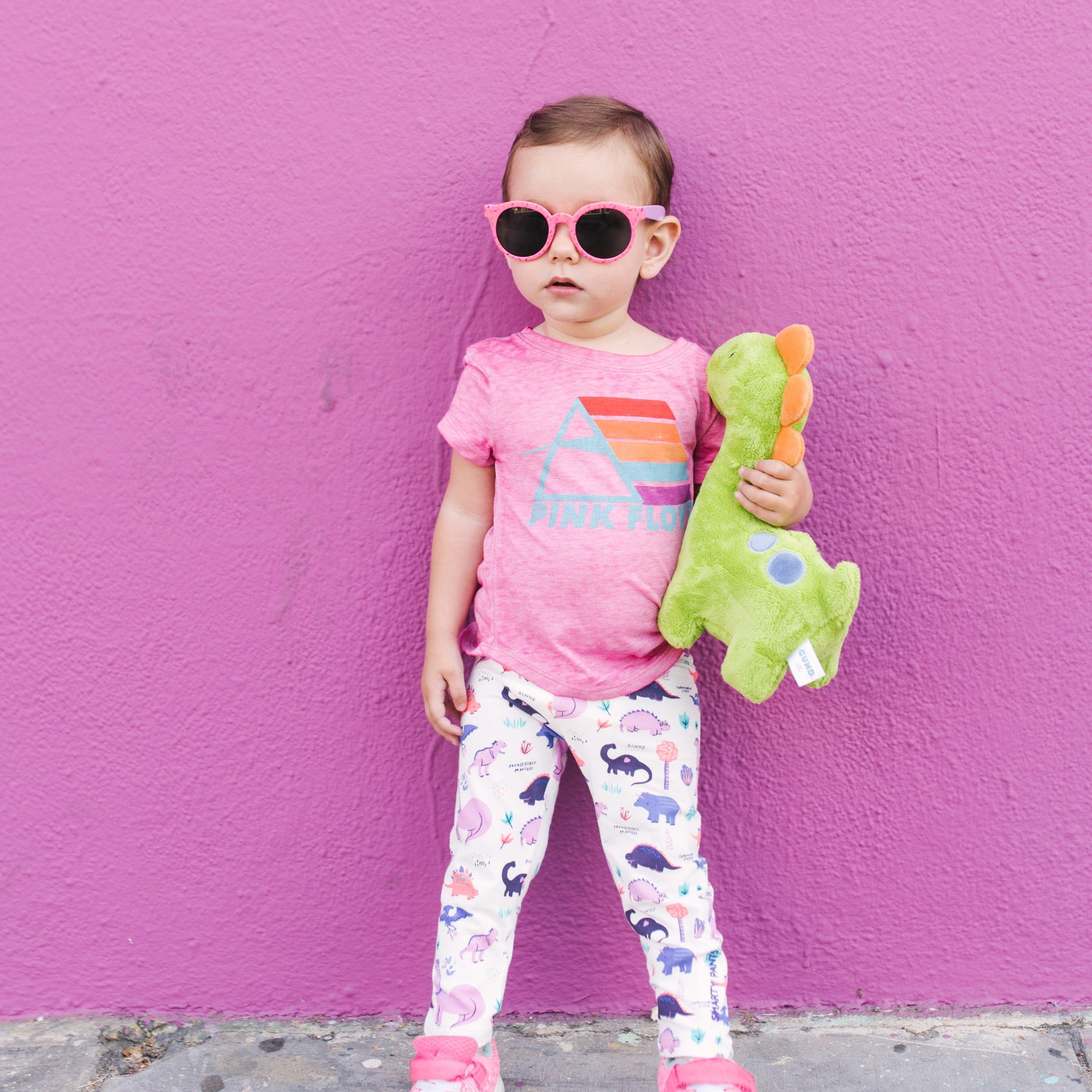 Dinosaur leggings for toddler girls by Smarty Girl