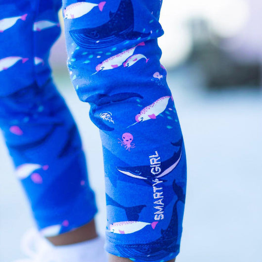 Smarty Girl Narwhal Kids' Leggings 1-10Y  Explore Science in Style –  Smarty Girl & Co.