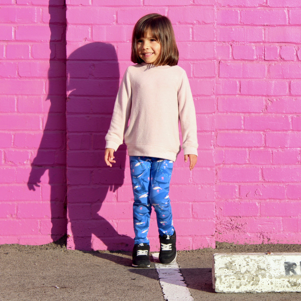 Girls narwhal leggings narwhals clothing whale ocean sea Smarty Girl toddler kids clothes whales pants aquarium science octopus jellyfish underwater baby STEM Arctic pima cotton Peru girly marine biology smart geek scientist nerd pink purple shirt tshirt dress kid child children nerdy geeky wall mural