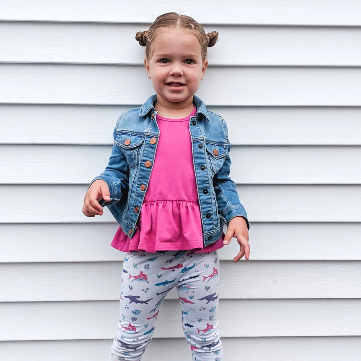 Girls shark clothes sharks girl clothing leggings pants shirt dress sciene STEM toddler girly pink purple smart nerd geek marine biology ocean fish kids children 