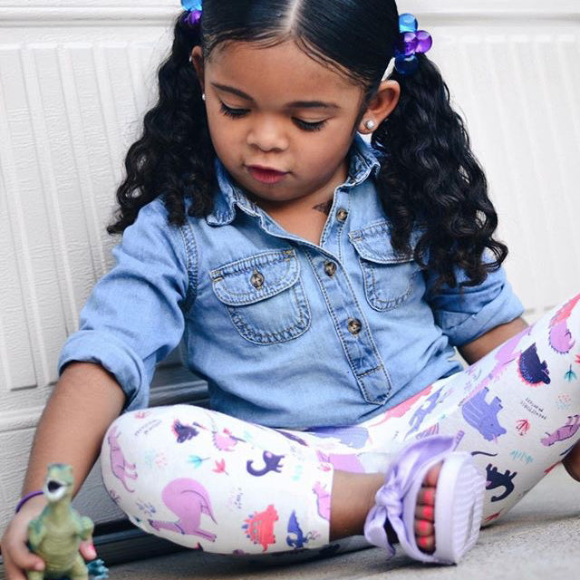 Dinosaur leggings for toddler girls by Smarty Girl