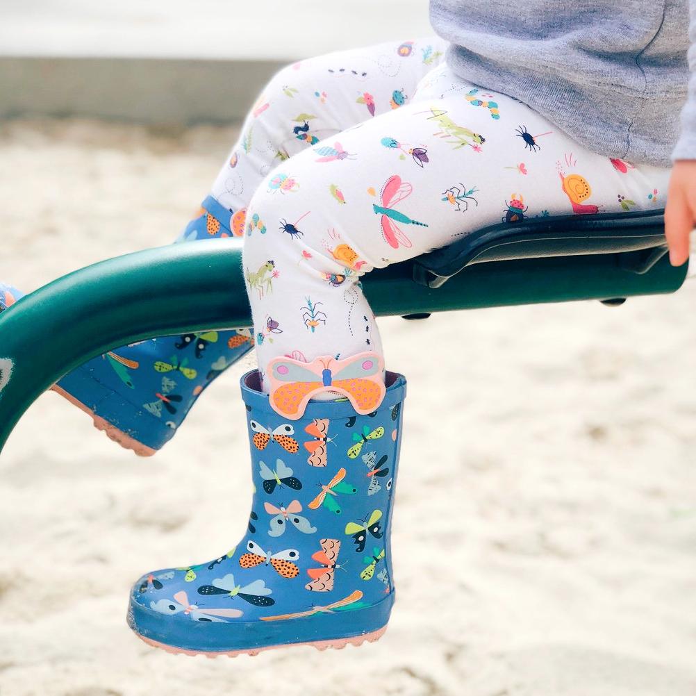 Insect bugs leggings for toddler girls by Smarty Girl