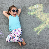 Dinosaur leggings for toddler girls by Smarty Girl